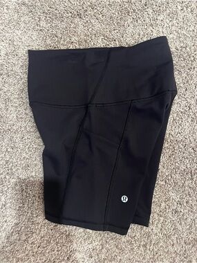 lululemon athletica Black High-Rise Bike Shorts